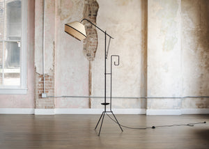 Art Deco Adjustable Iron Floor Lamp