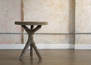 Faux Bois Side Table