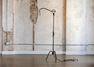 Jacques Adnet Iron Adjustable Floor Lamp