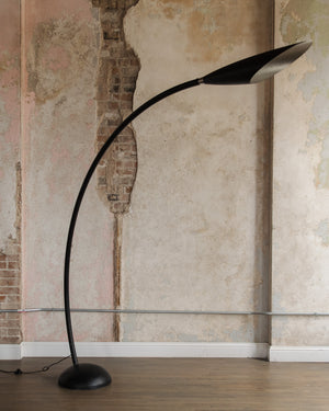 Large Italian Curved Floor Lamp