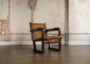 Francis Jourdain Wood and Rope Armchair