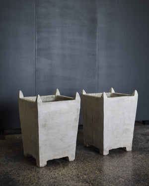 Pair of French Concrete Planters