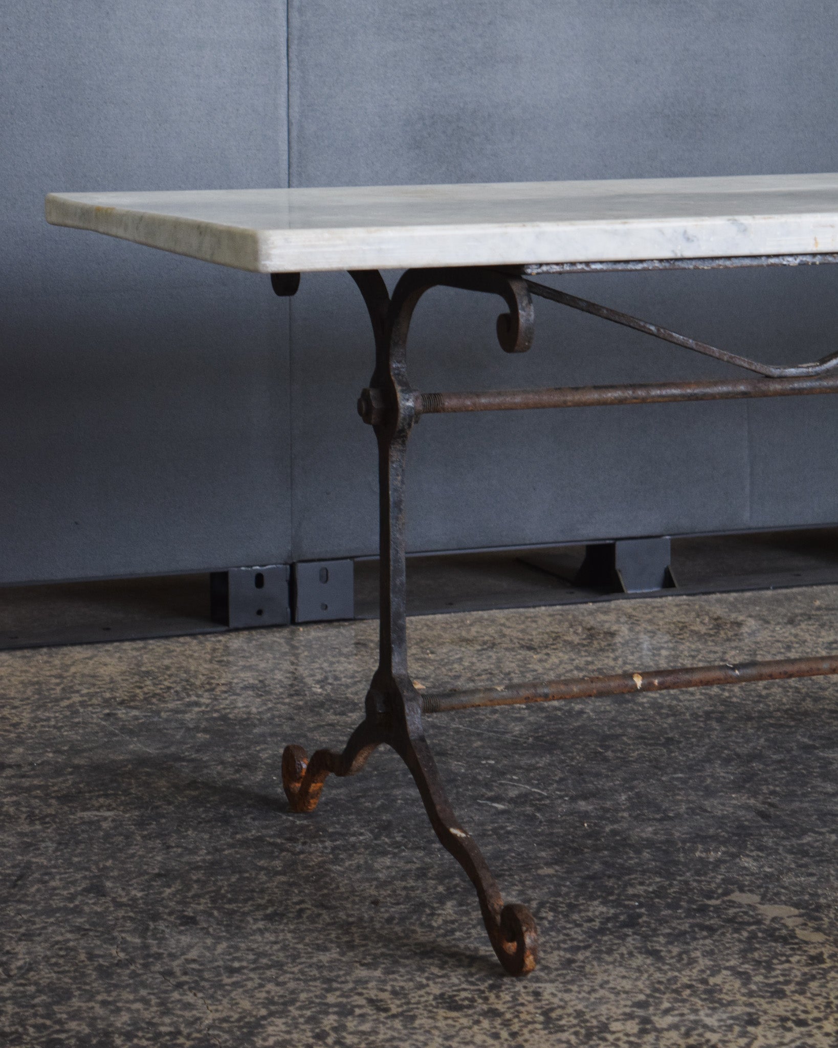 Pair of French Marble Top Tables