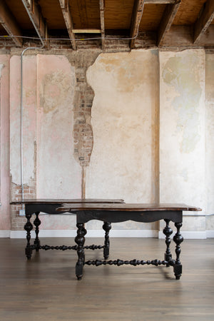 Pair of Antique Spanish Baroque Style Console Tables