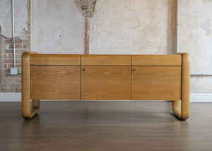 Vintage Ash Credenza