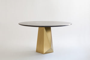Oscar Dining Table - Brass Base