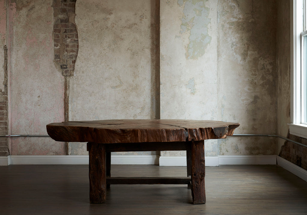 Rustic Wooden Trunk Table