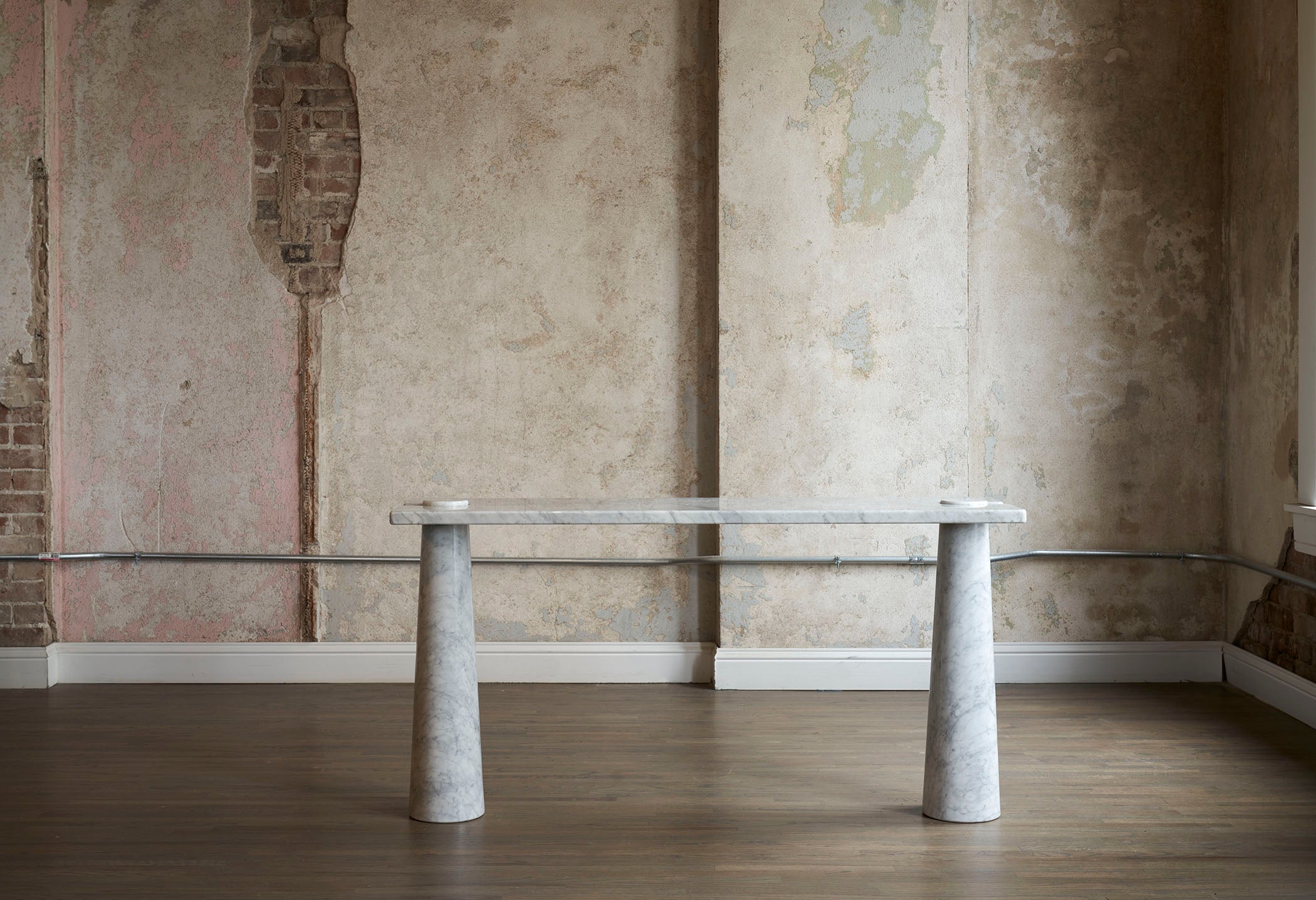 Marble Console Table by Angelo Mangiarotti