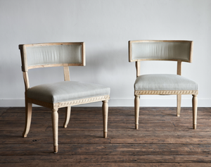 Pair of Swedish Gustavian Klismos Chairs